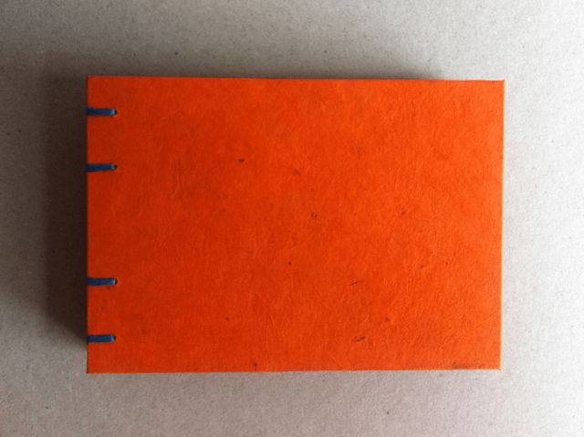 Carnet de croquis, pages noires - Orange