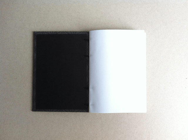 Carnet de note - Noir à motifs géométriques