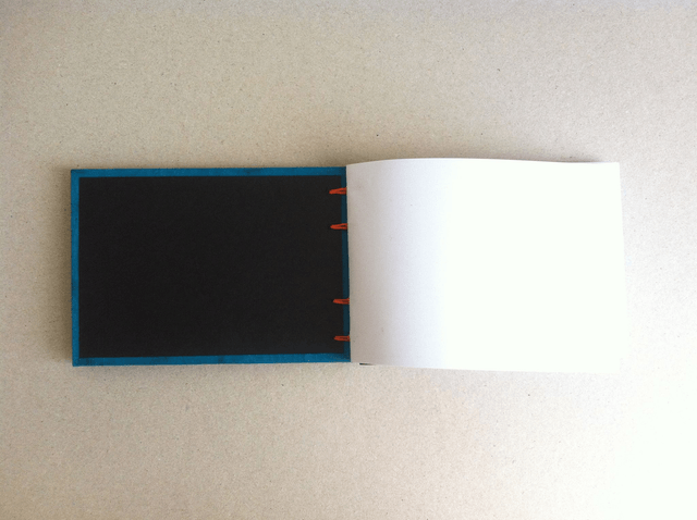 Agenda à remplir - Format paysage - Bleu