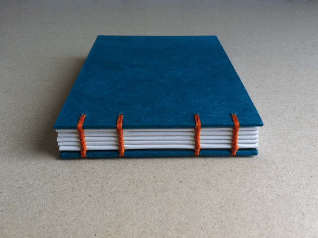 Agenda à remplir - Format paysage - Bleu