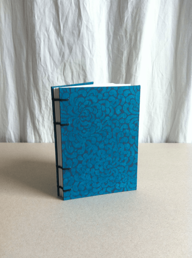 Carnet de note - Bleu à motifs
