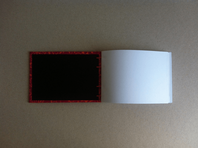 Agenda à remplir - Format paysage - Rouge à motifs