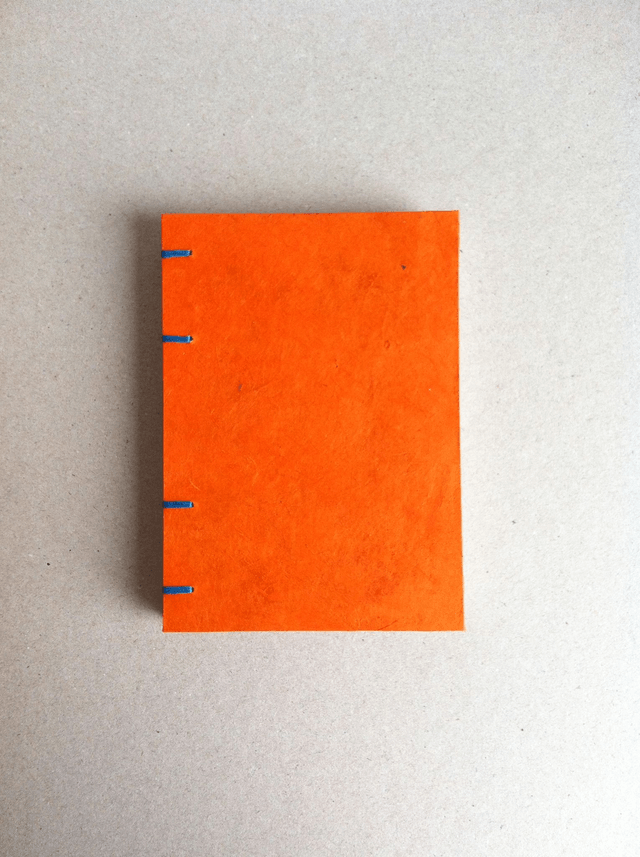 Agenda à remplir - Orange uni
