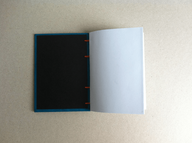 Agenda à remplir - Bleu uni