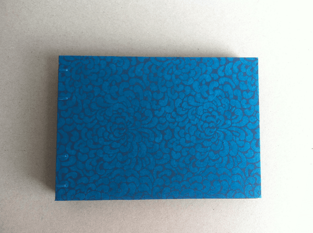 Carnet de croquis - Bleu à motif