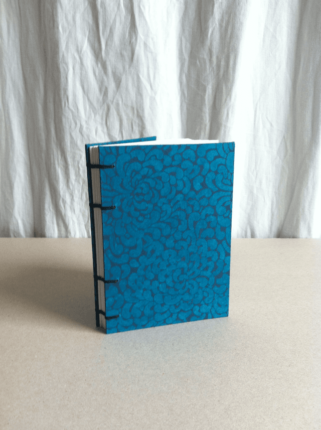 Agenda à remplir - Bleu à motifs
